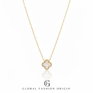 Luna Clover Mother of Pearl 18K Gold Plated Necklace